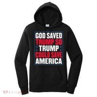 God Saved Trump So Trump Could Save America Women's Hoodie thumb 0