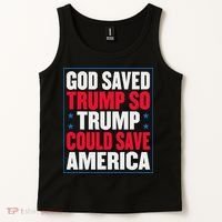 God Saved Trump So Trump Could Save America Tank Top thumb 2