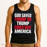 God Saved Trump So Trump Could Save America Tank Top thumb 3