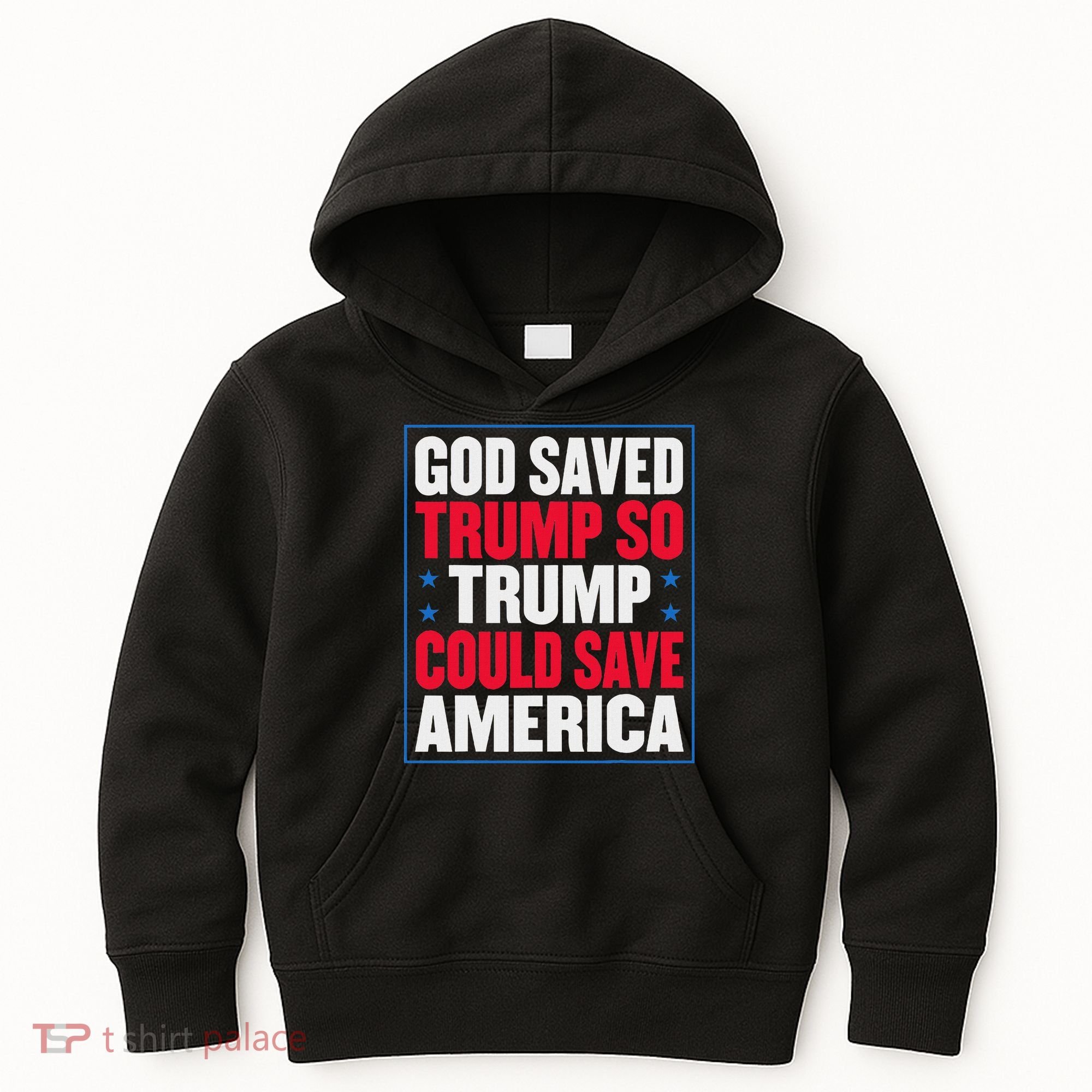 God Saved Trump So Trump Could Save America Kids Hoodie