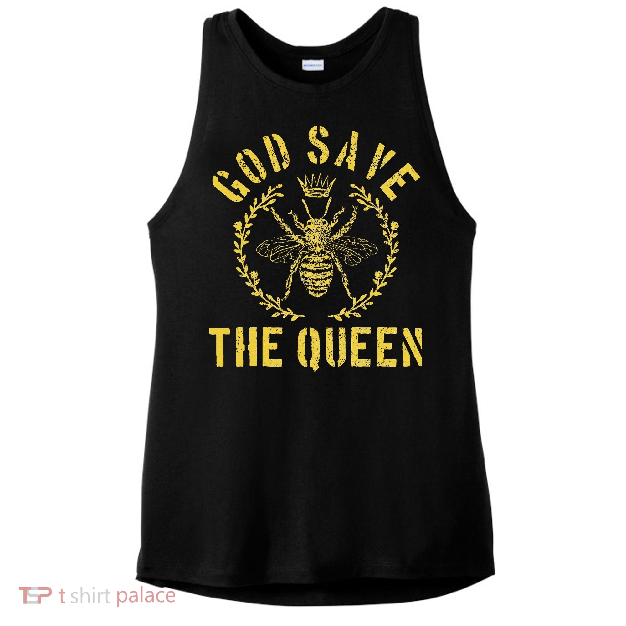God Save The Queen Bee Queen Bee Ladies PosiCharge Tri-Blend Wicking Tank