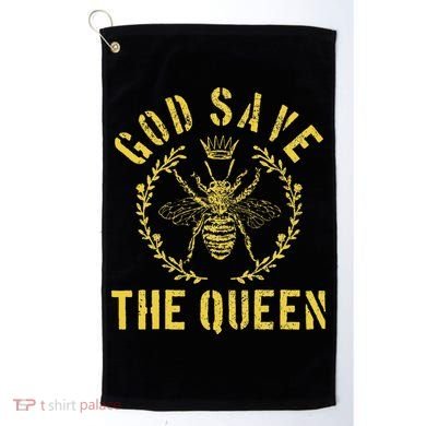 God Save The Queen Bee Queen Bee Golf Towel