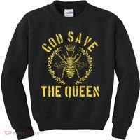 God Save The Queen Bee Queen Bee Kids Sweatshirt thumb 0