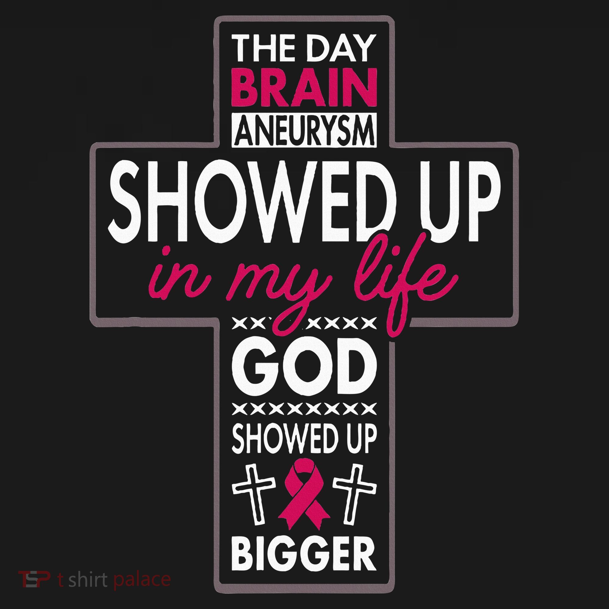 God Showed Up Brain Aneurysm Awareness Burgundy Aortic Women's Hoodie