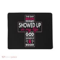 God Showed Up Brain Aneurysm Awareness Burgundy Aortic Mousepad thumb 0
