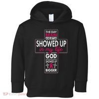 God Showed Up Brain Aneurysm Awareness Burgundy Aortic Toddler Hoodie thumb 0