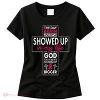 God Showed Up Brain Aneurysm Awareness Burgundy Aortic Women's T-Shirt thumb 0