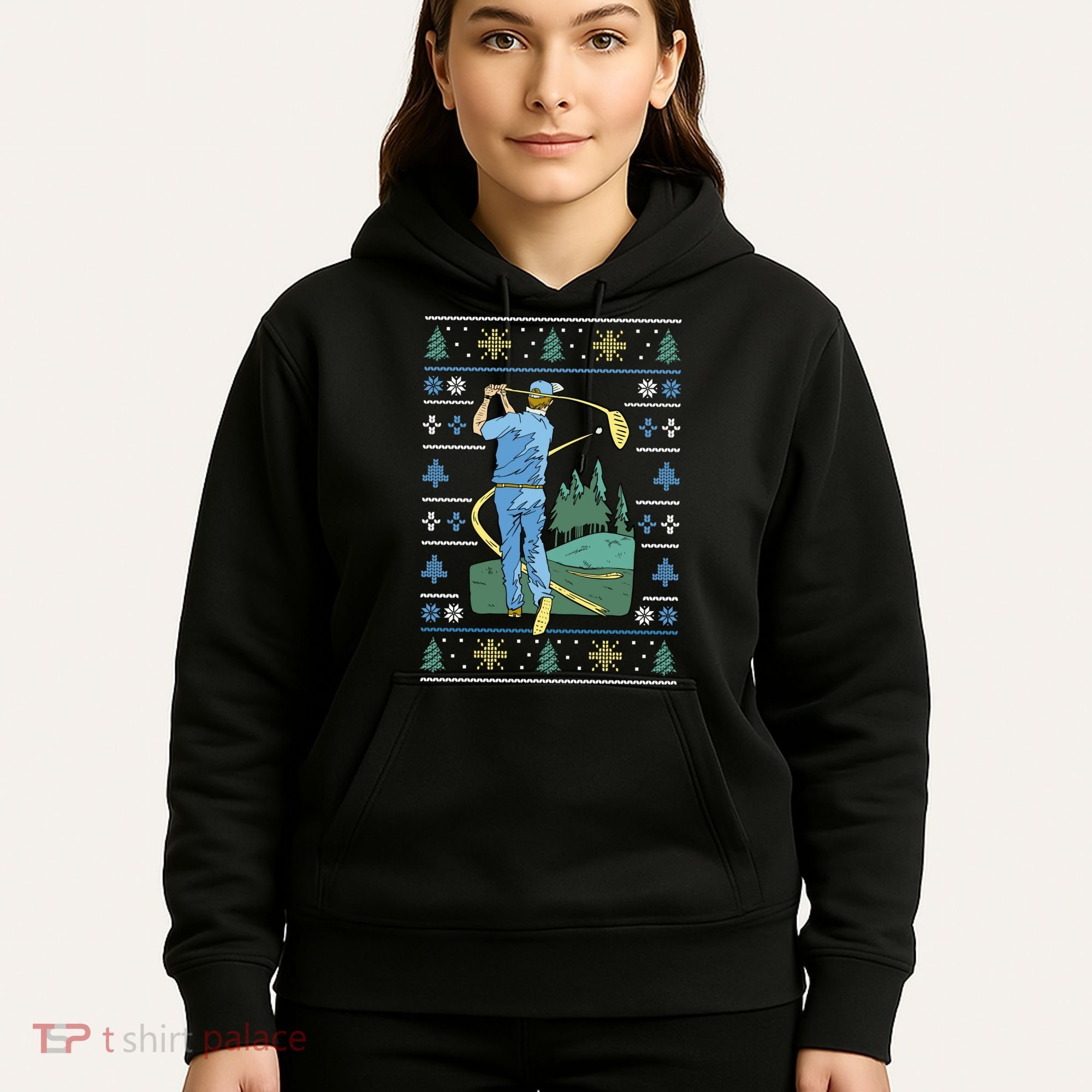 Golf Sport Ugly Christmas Sweater Hoodie