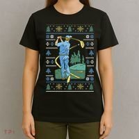 Golf Sport Ugly Christmas Sweater T-Shirt thumb 4