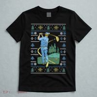 Golf Sport Ugly Christmas Sweater T-Shirt thumb 5