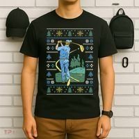 Golf Sport Ugly Christmas Sweater T-Shirt thumb 6