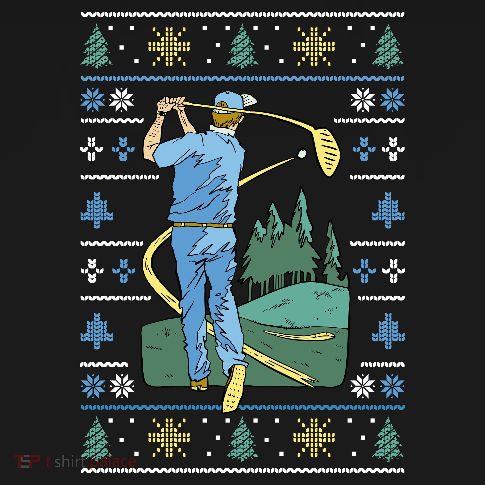 Golf Sport Ugly Christmas Sweater T-Shirt