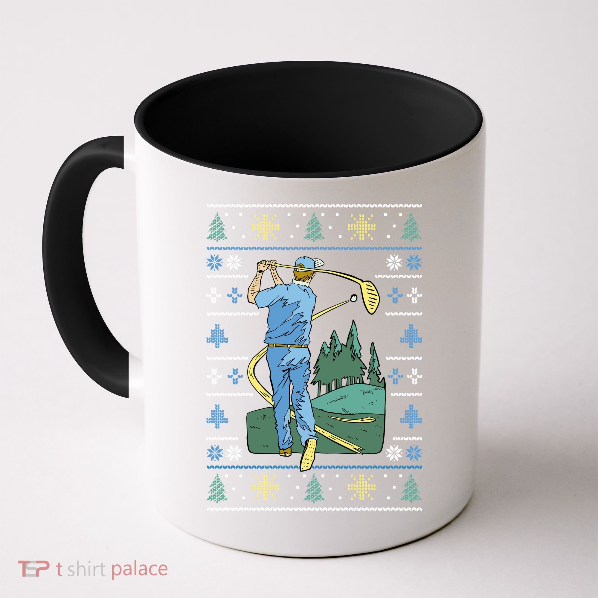 Golf Sport Ugly Christmas Sweater Coffee Mug
