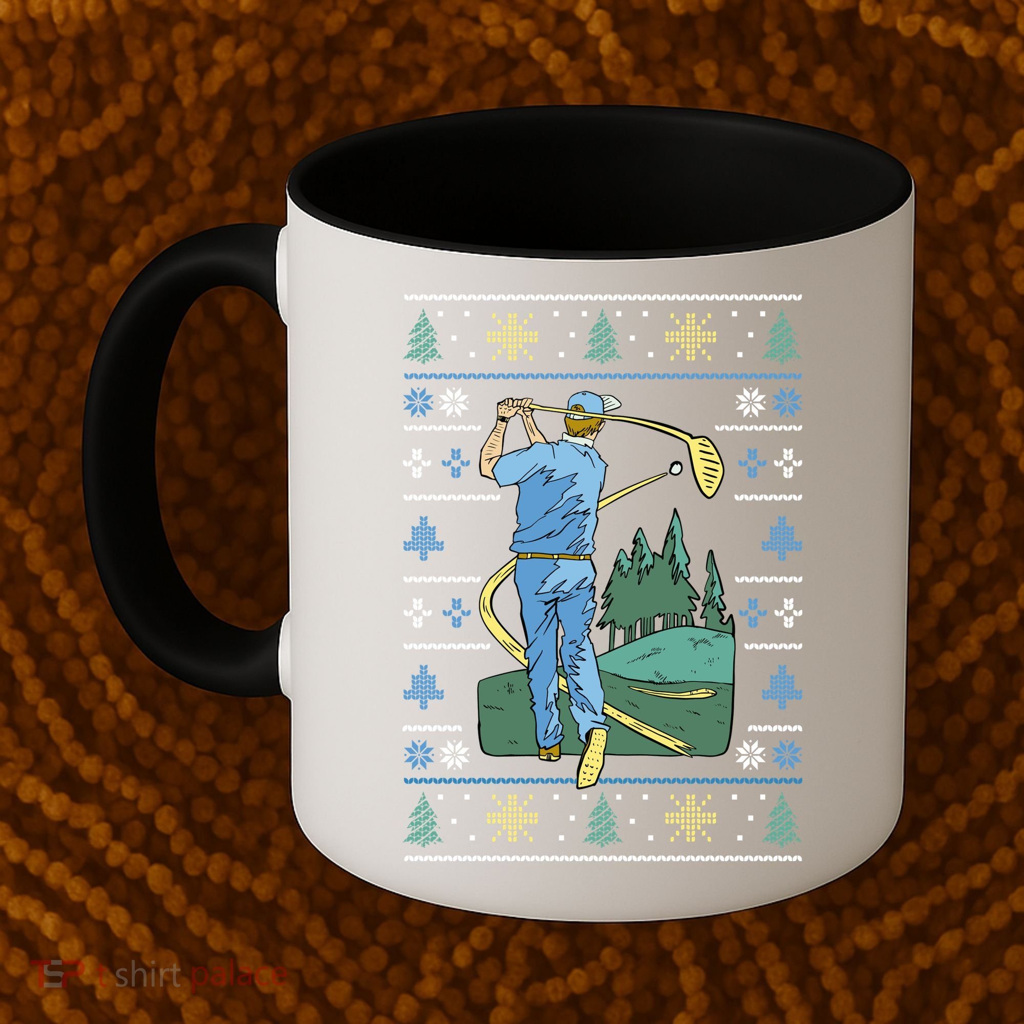 Golf Sport Ugly Christmas Sweater Coffee Mug