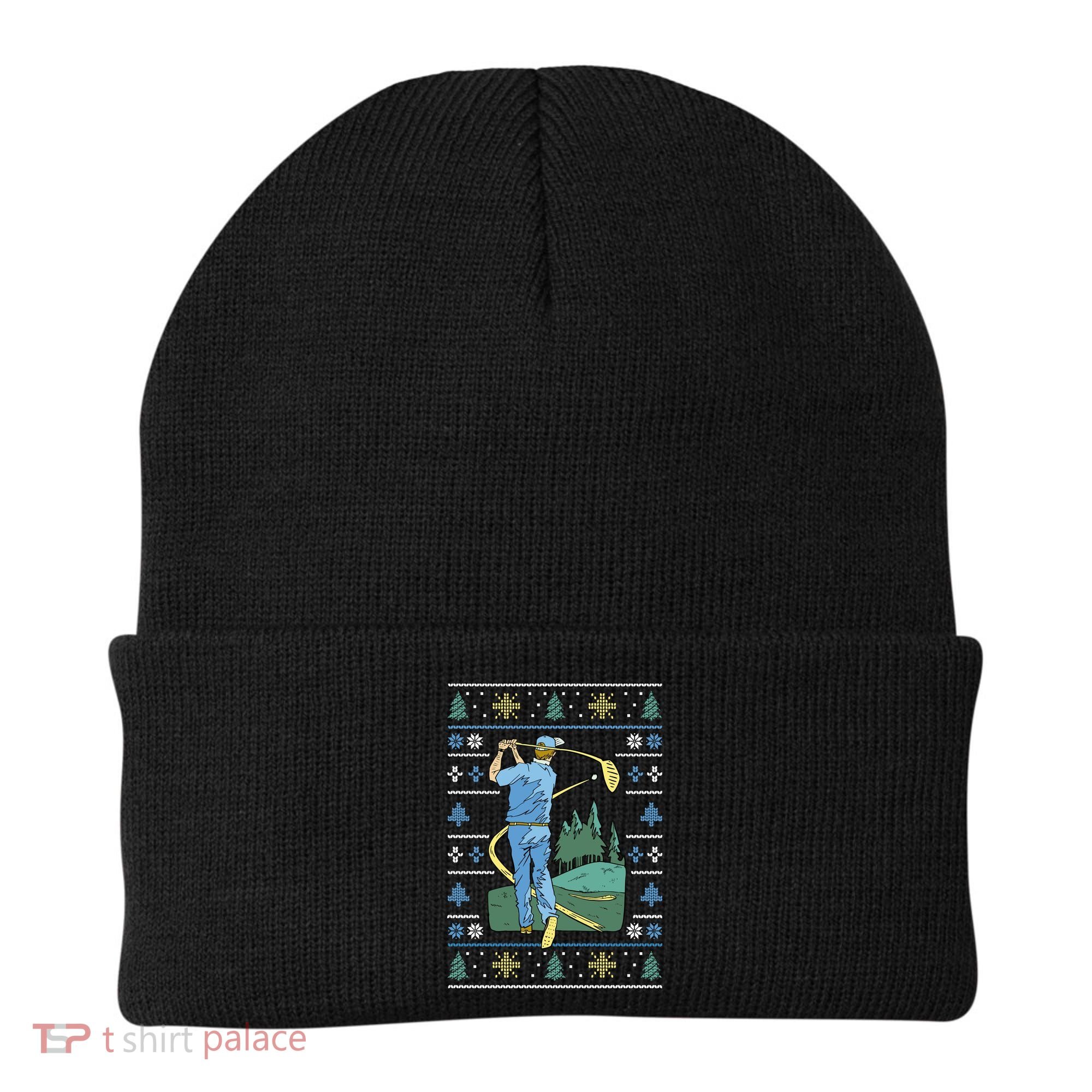 Golf Sport Ugly Christmas Sweater Beanie