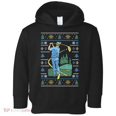 Golf Sport Ugly Christmas Sweater Toddler Hoodie