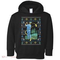 Golf Sport Ugly Christmas Sweater Toddler Hoodie thumb 0
