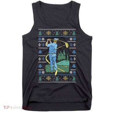 Golf Sport Ugly Christmas Sweater Tank Top