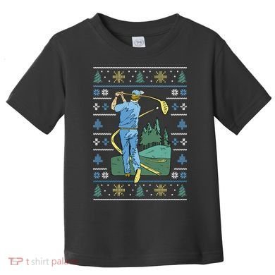 Golf Sport Ugly Christmas Sweater Toddler T-Shirt