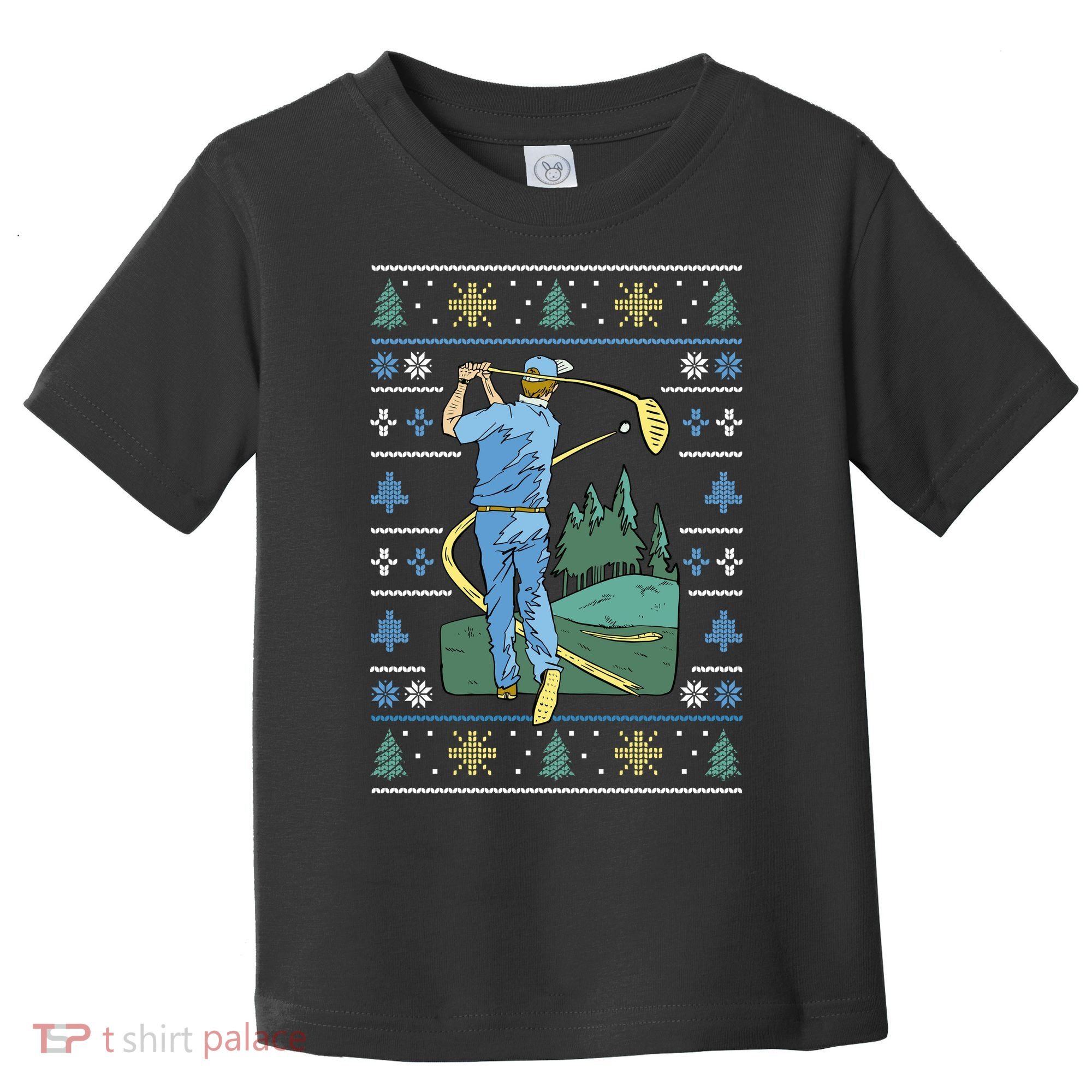 Golf Sport Ugly Christmas Sweater Toddler T-Shirt