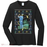 Golf Sport Ugly Christmas Sweater Women's Long Sleeve Shirt thumb 0