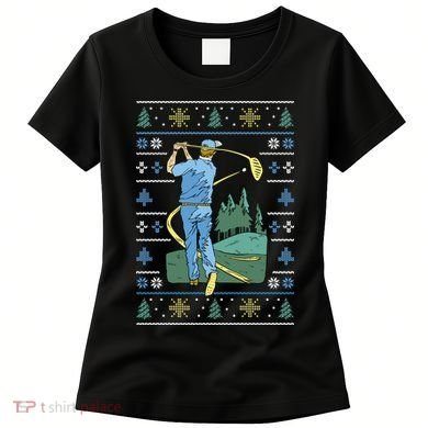 Golf Sport Ugly Christmas Sweater Women's T-Shirt