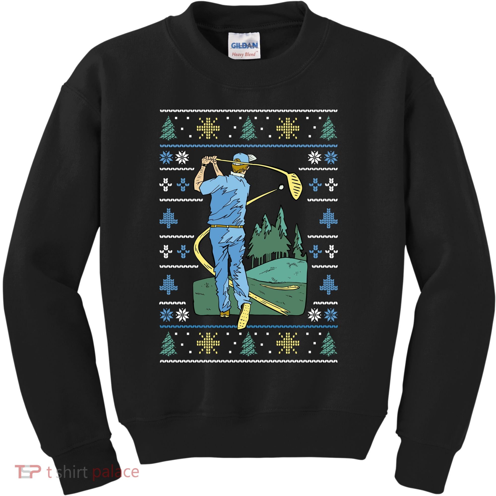 Golf Sport Ugly Christmas Sweater Kids Sweatshirt