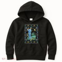 Golf Sport Ugly Christmas Sweater Kids Hoodie thumb 0