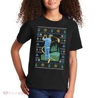 Golf Sport Ugly Christmas Sweater Kids T-Shirt thumb 2