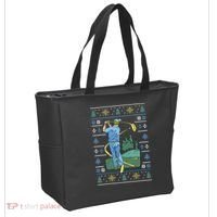 Golf Sport Ugly Christmas Sweater Tote Bag thumb 2