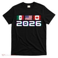 Glitched Soccer United 2026 Cup North America Emblem T-Shirt thumb 0