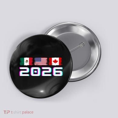 Glitched Soccer United 2026 Cup North America Emblem Button