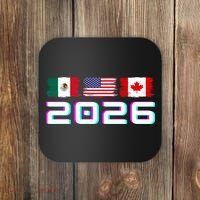 Glitched Soccer United 2026 Cup North America Emblem Coaster thumb 0