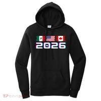 Glitched Soccer United 2026 Cup North America Emblem Women's Hoodie thumb 0