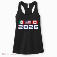 Glitched Soccer United 2026 Cup North America Emblem Women's Tank Top thumb 0