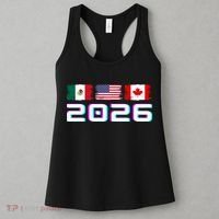 Glitched Soccer United 2026 Cup North America Emblem Women's Tank Top thumb 3