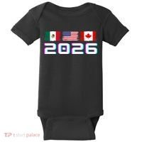 Glitched Soccer United 2026 Cup North America Emblem Baby Bodysuit thumb 0