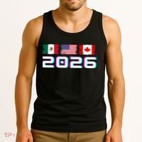 Glitched Soccer United 2026 Cup North America Emblem Tank Top thumb 3