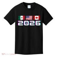 Glitched Soccer United 2026 Cup North America Emblem Kids T-Shirt thumb 0