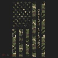 Gator Strong United States Distressed Camo W Us Flag Women's Sweatshirt thumb 2