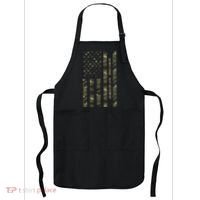 Gator Strong United States Distressed Camo W Us Flag Apron thumb 0