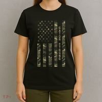 Gator Strong United States Distressed Camo W Us Flag T-Shirt thumb 4
