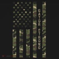 Gator Strong United States Distressed Camo W Us Flag Women's Hoodie thumb 2
