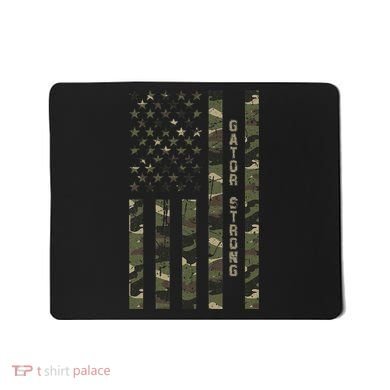 Gator Strong United States Distressed Camo W Us Flag Mousepad