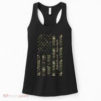 Gator Strong United States Distressed Camo W Us Flag Women's Tank Top thumb 0