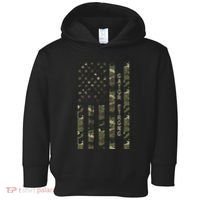Gator Strong United States Distressed Camo W Us Flag Toddler Hoodie thumb 0