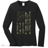 Gator Strong United States Distressed Camo W Us Flag Women's Long Sleeve Shirt thumb 0
