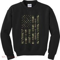 Gator Strong United States Distressed Camo W Us Flag Kids Sweatshirt thumb 0