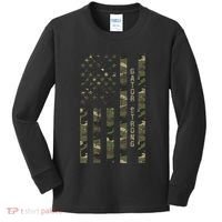 Gator Strong United States Distressed Camo W Us Flag Kids Long Sleeve Shirt thumb 0