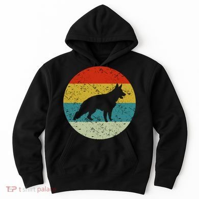 German Shepherd Vintage Dog 70s Hoodie